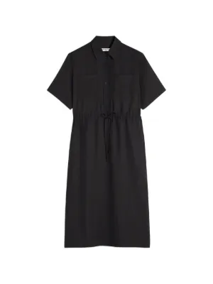 Vivienne Westwood Pulling Ruffled Midi Dress | Black | FARFETCH