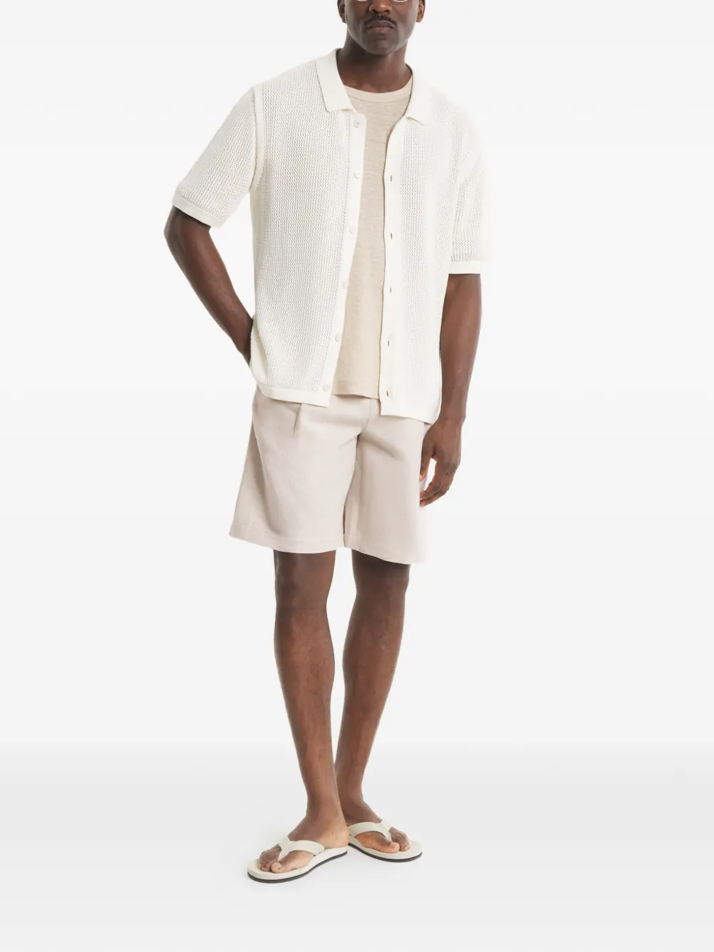 Maison Kitsuné Macadamia shorts Beige