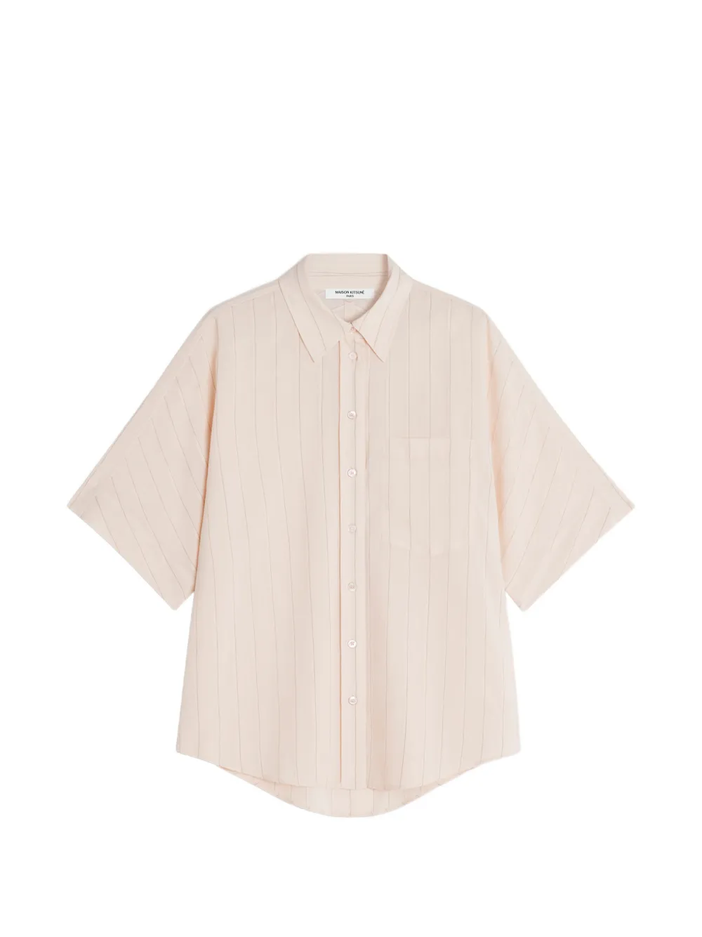 Maison Kitsuné pinstripe short-sleeve shirt - Rosa