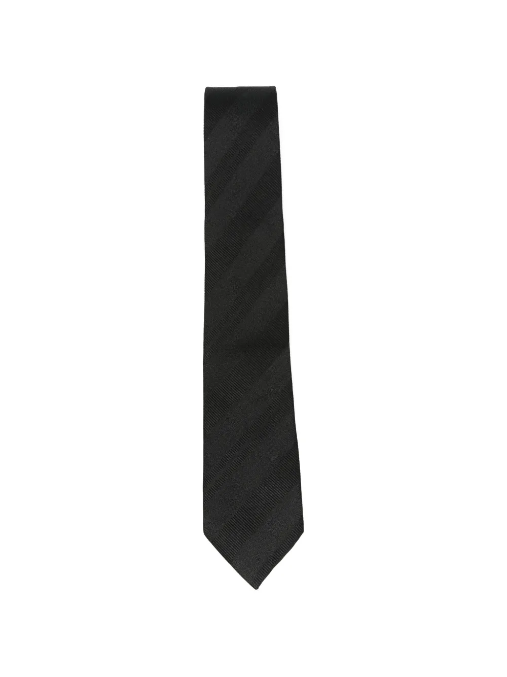 Tagliatore diagonal-stripe tie - Nero