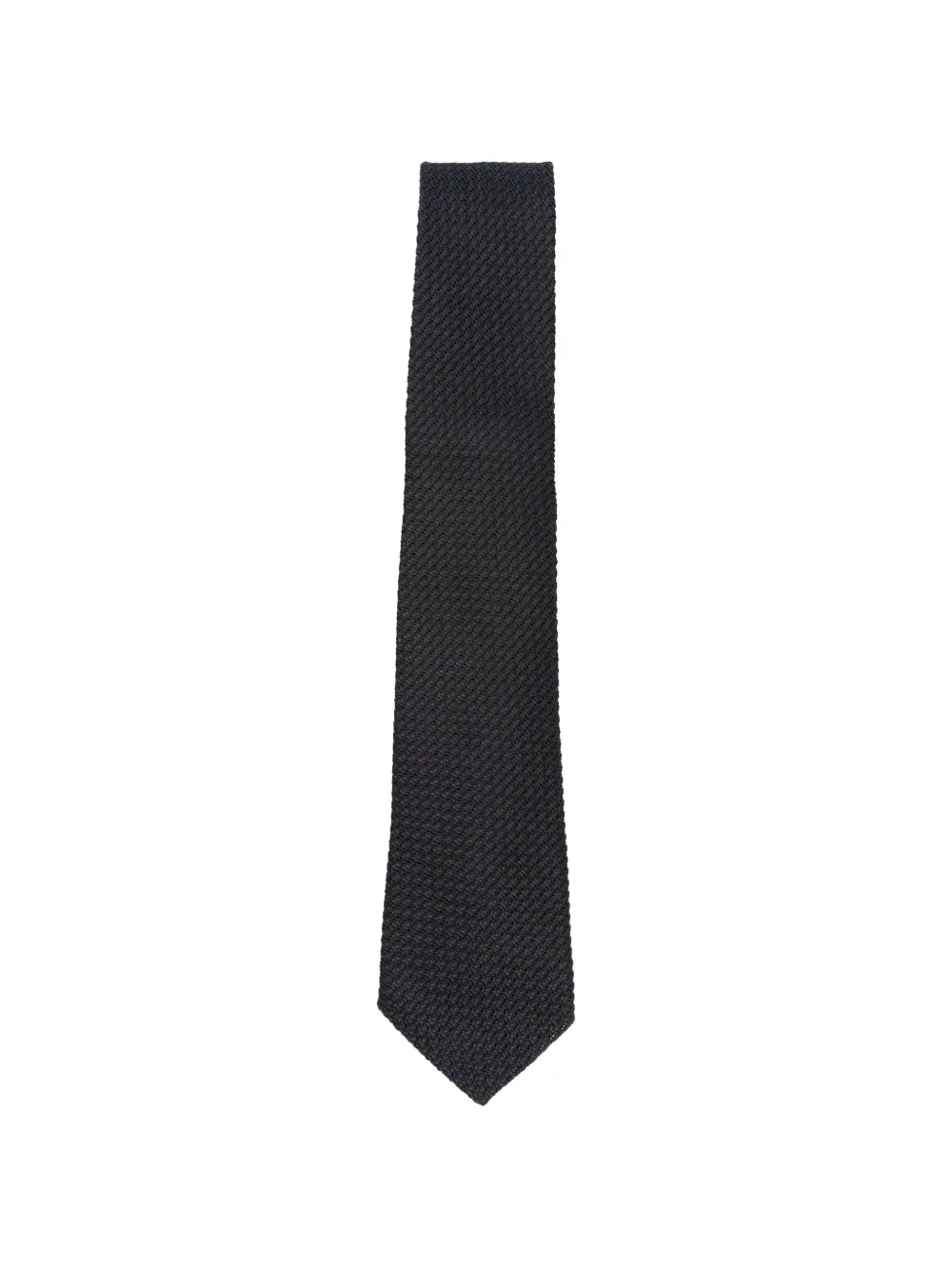 Tagliatore basket-weave silk tie - Blu