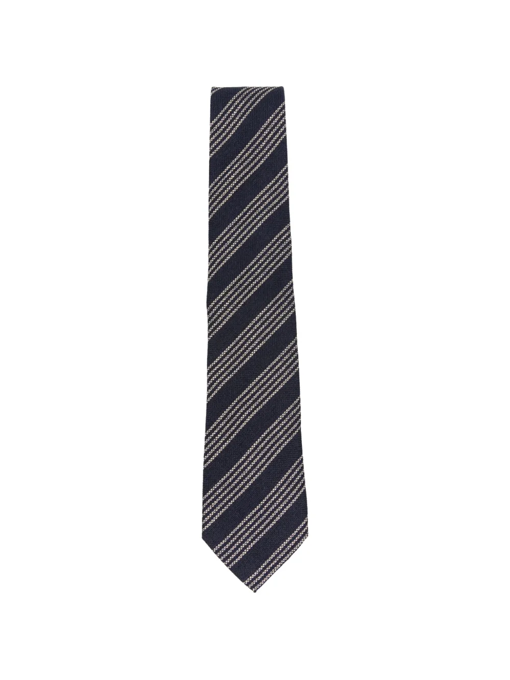 Tagliatore diagonal-stripe tie - Blu