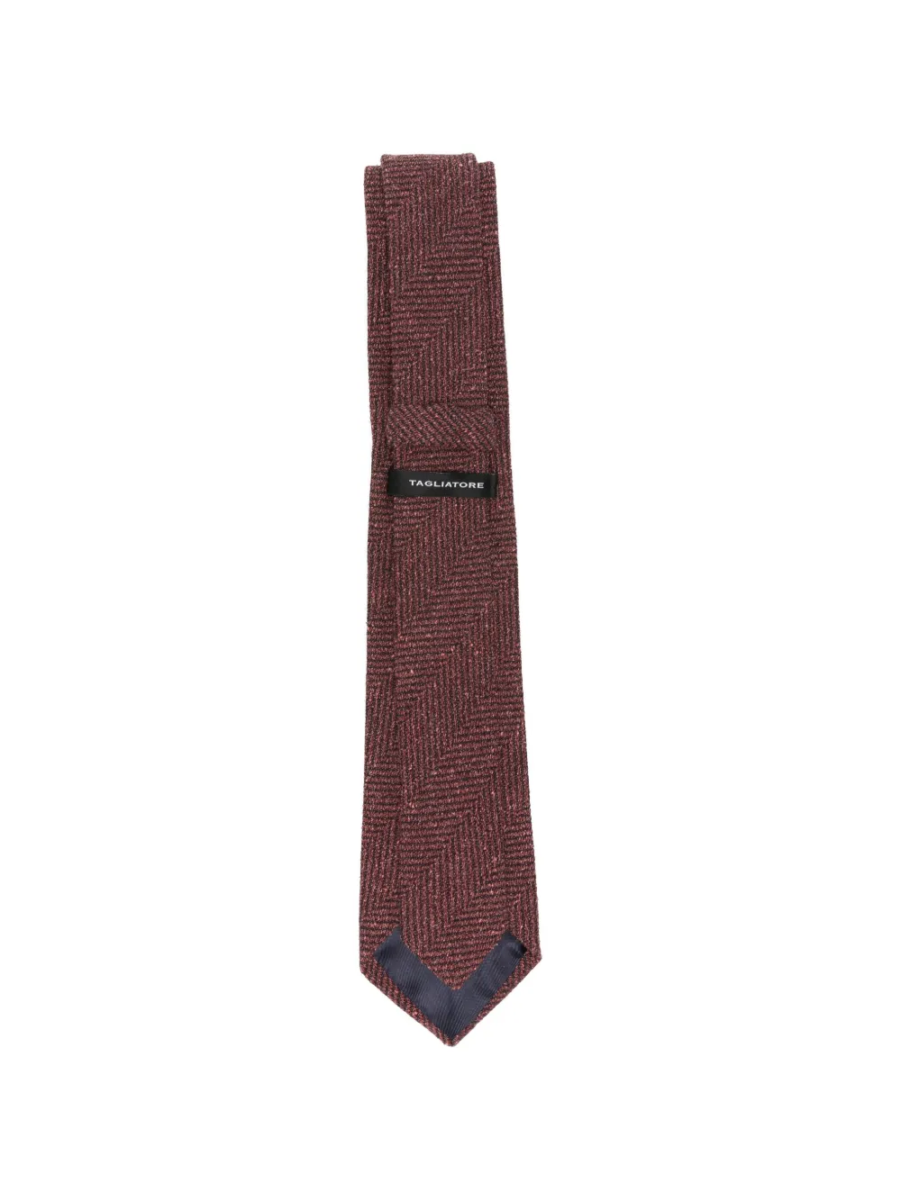 Tagliatore Stropdas met visgraatpatroon Rood