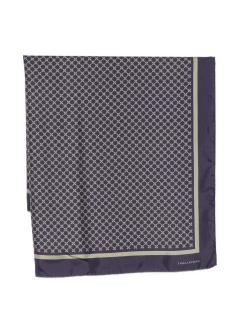 Tagliatore geometric-print scarf