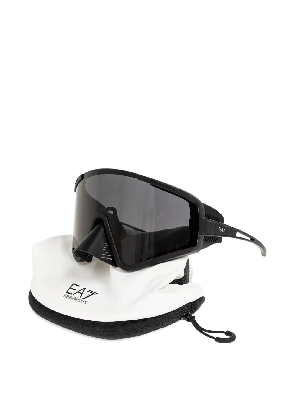 Ea7 Emporio Armani Zonnebril met geometrisch montuur Zwart