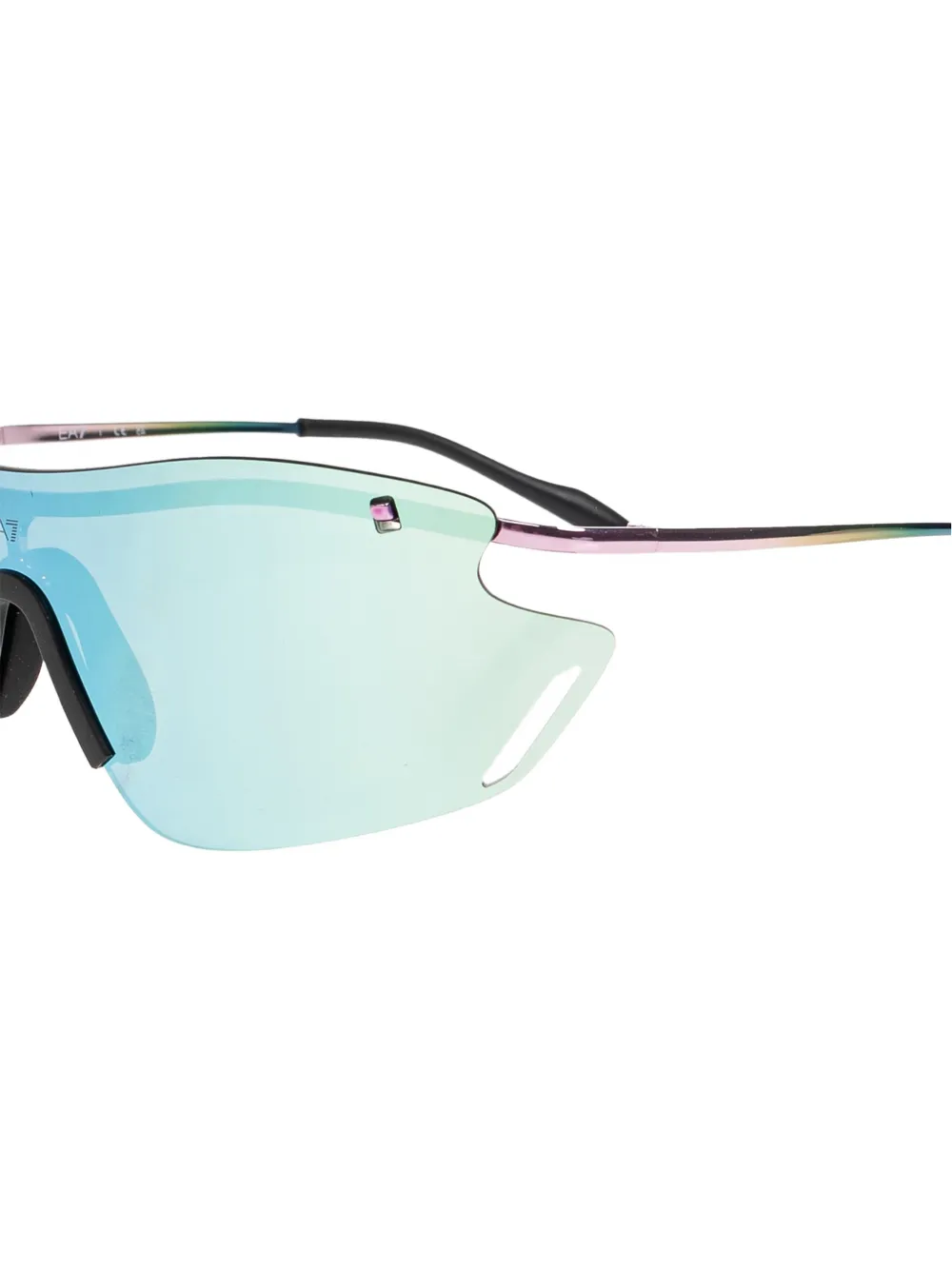 Ea7 Emporio Armani Zonnebril met shield montuur Blauw
