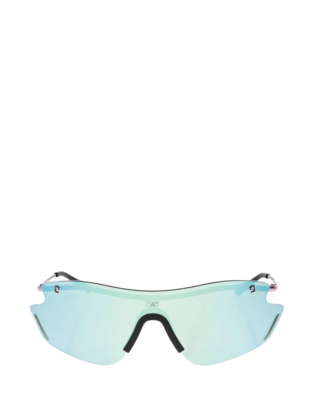 Ea7 Emporio Armani shield-frame mirrored sunglasses - Blu