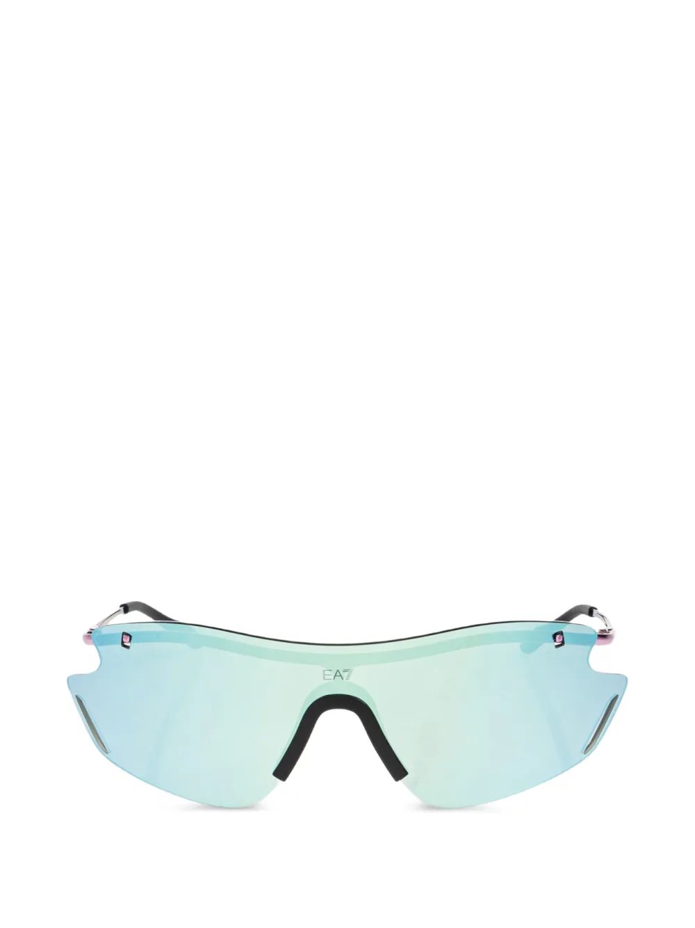 Ea7 Emporio Armani shield-frame mirrored sunglasses - Blu