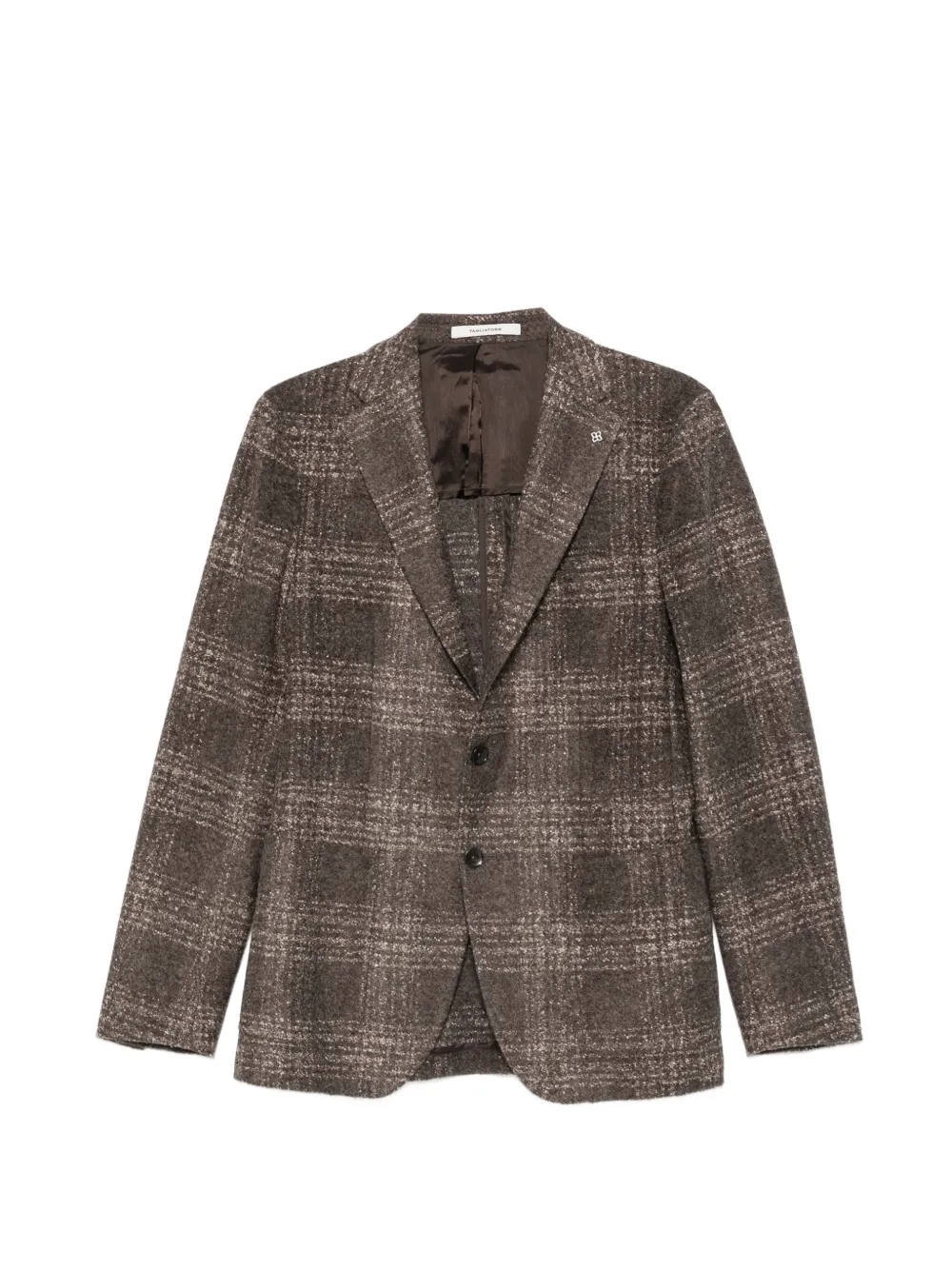 Tagliatore check-pattern jacket - Braun
