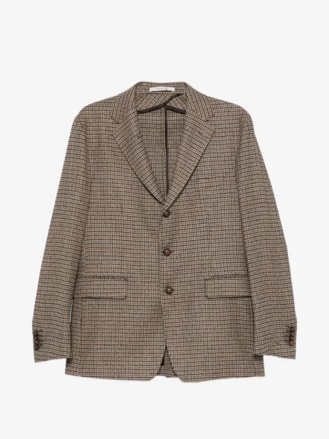 Tagliatore houndstooth-pattern single-breasted blazer
