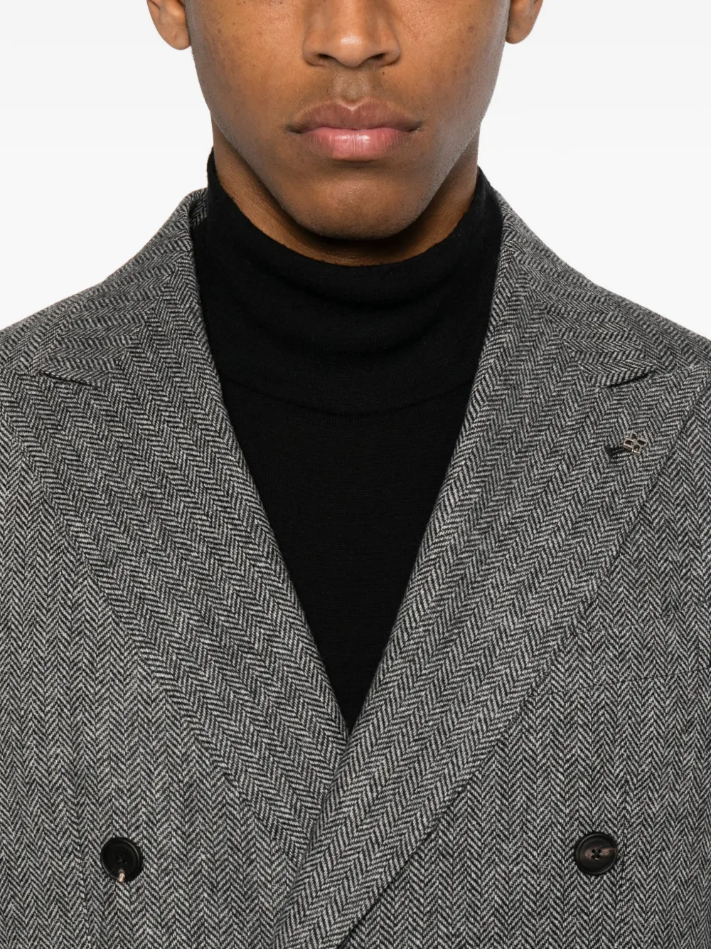 Tagliatore Blazer met dubbele rij knopen Zwart