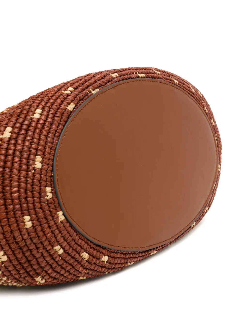 Anya Hindmarch Geweven shopper met strikpatch Oranje