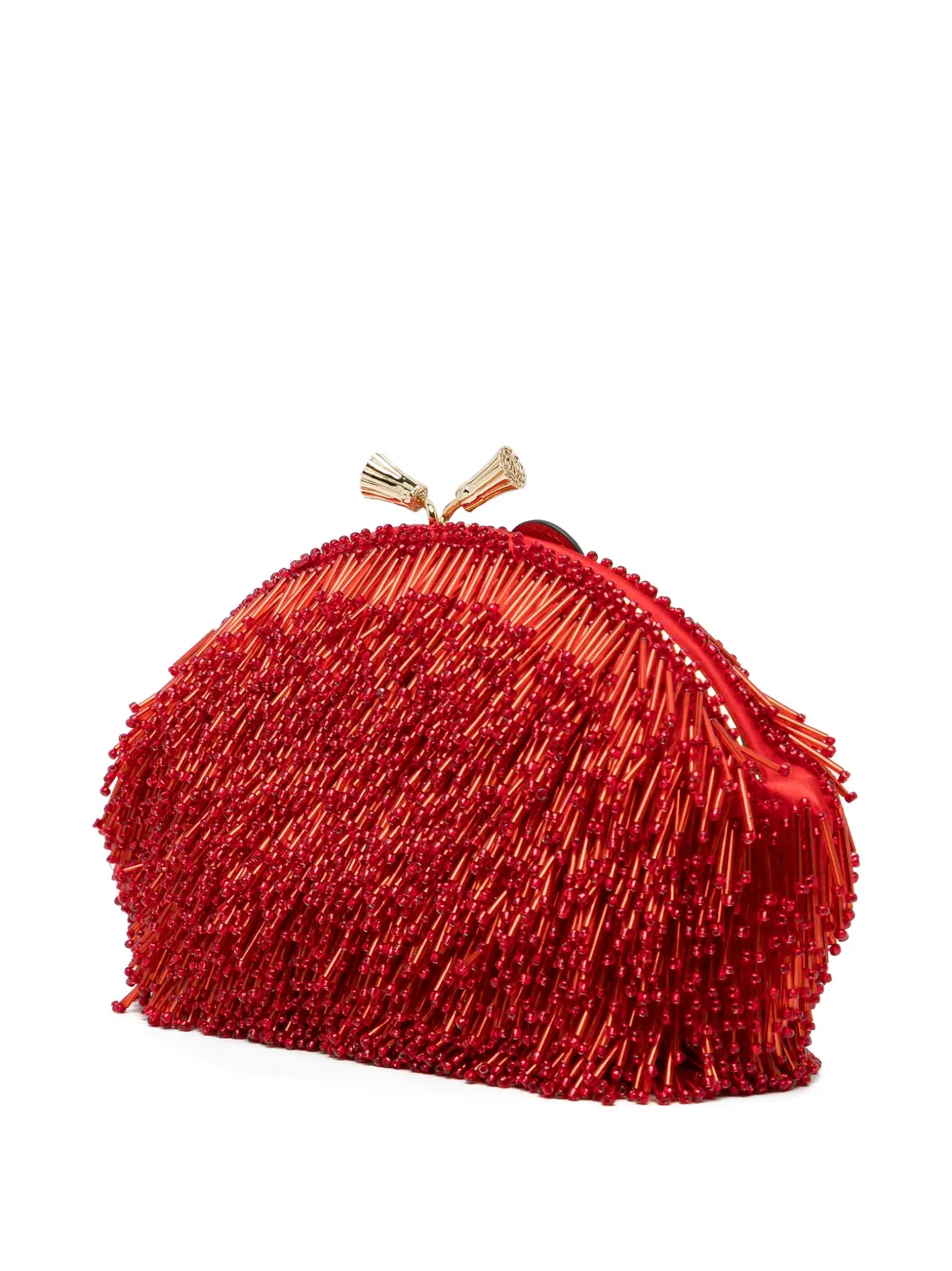 Anya Hindmarch Crab Clutch Bag in Red, view 3