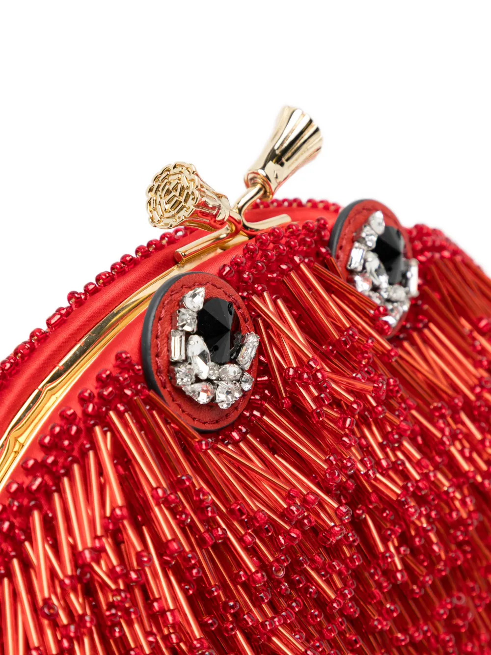 Anya Hindmarch Crab Clutch Bag in Red, view 4