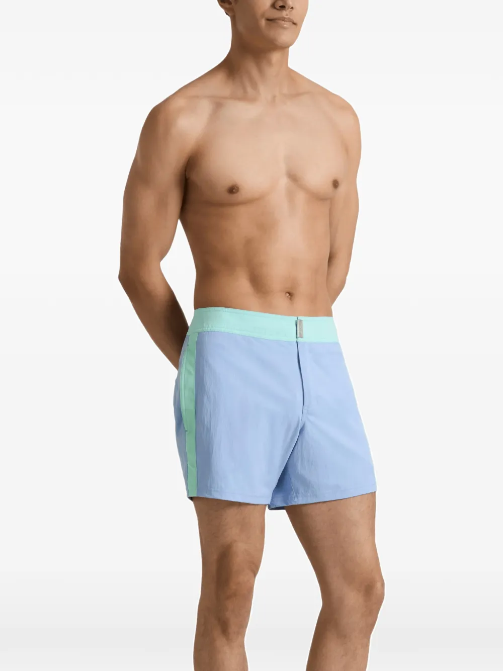 Vilebrequin Stretch zwembroek met colourblocking Blauw