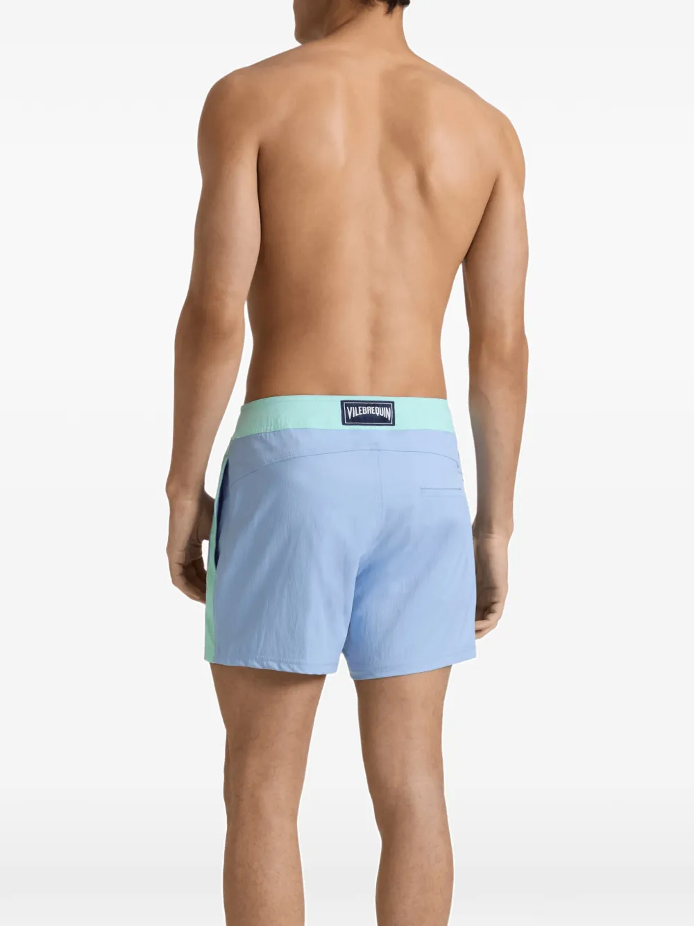 Vilebrequin Stretch zwembroek met colourblocking Blauw