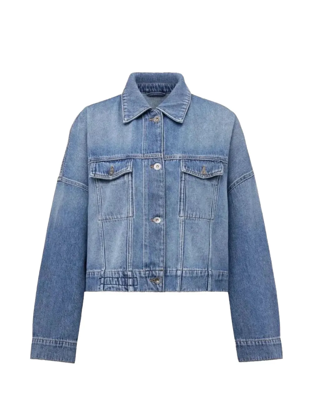Drykorn Holbrooks cropped denim jacket - Blu