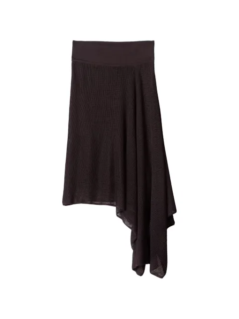 Jacquemus asymmetric open-knit midi skirt