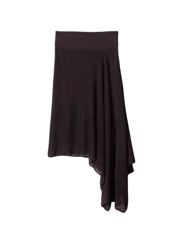 Jacquemus The Voile Asymmetric Skirt in Brown