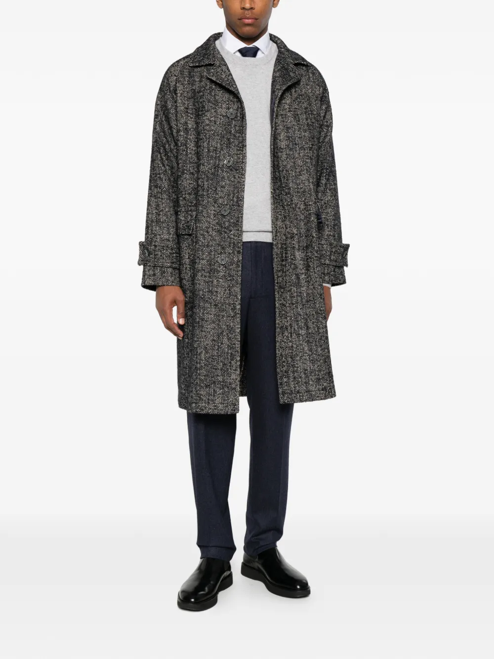 Tagliatore Broek met elastische tailleband Blauw