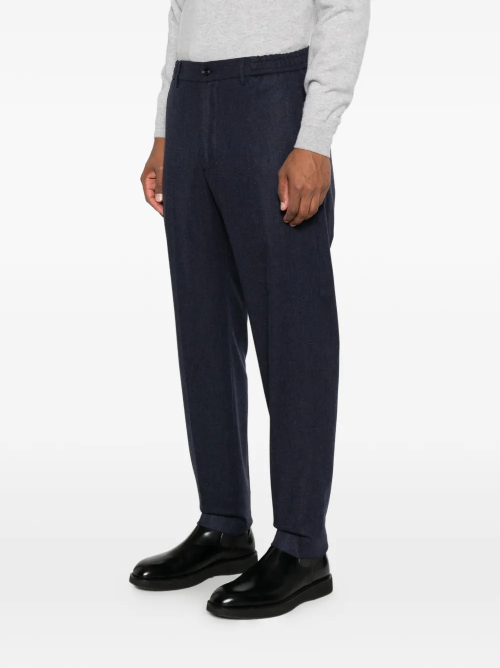 Tagliatore Broek met elastische tailleband Blauw