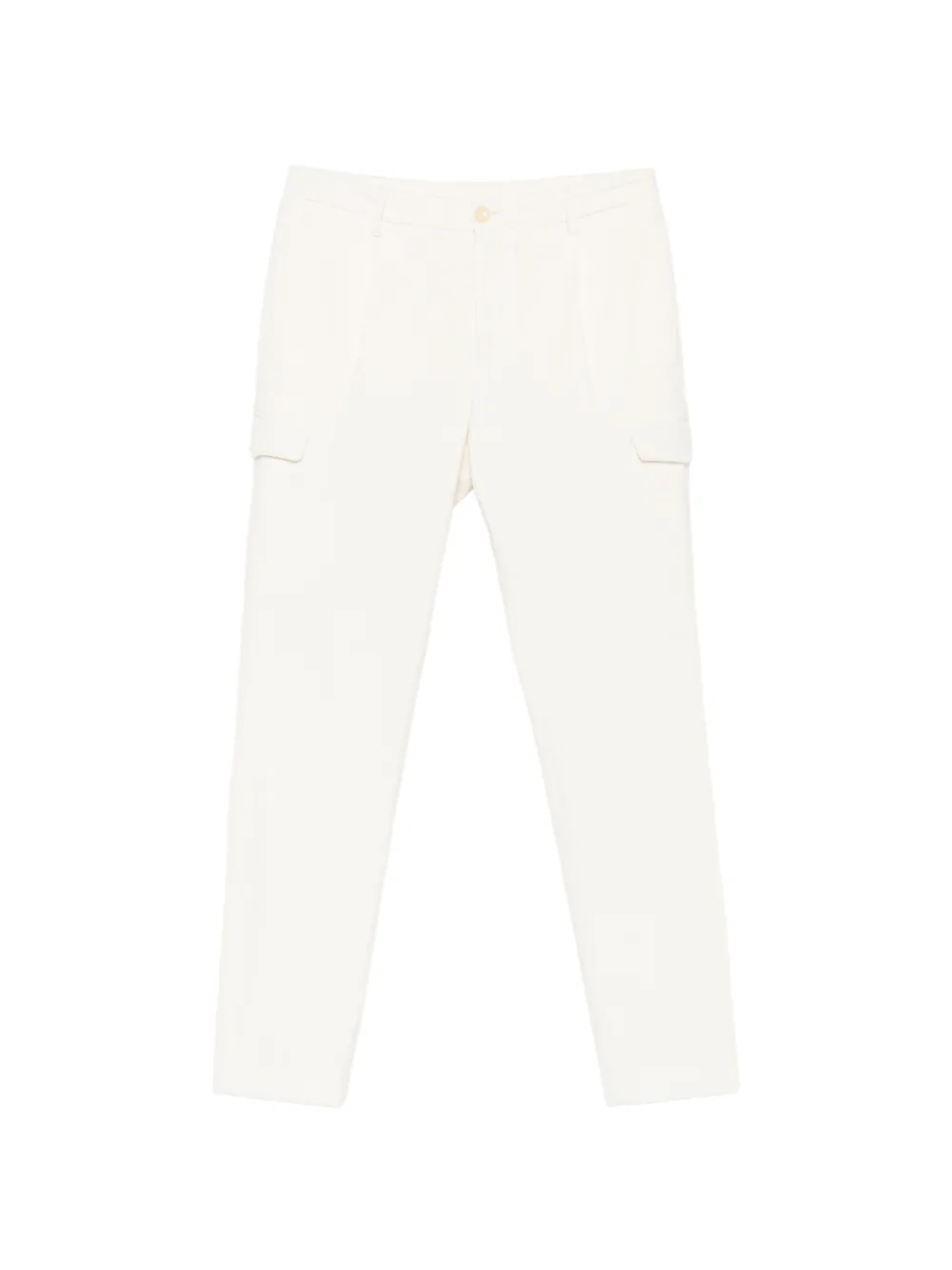 Tagliatore pleated corduroy trousers - Nude