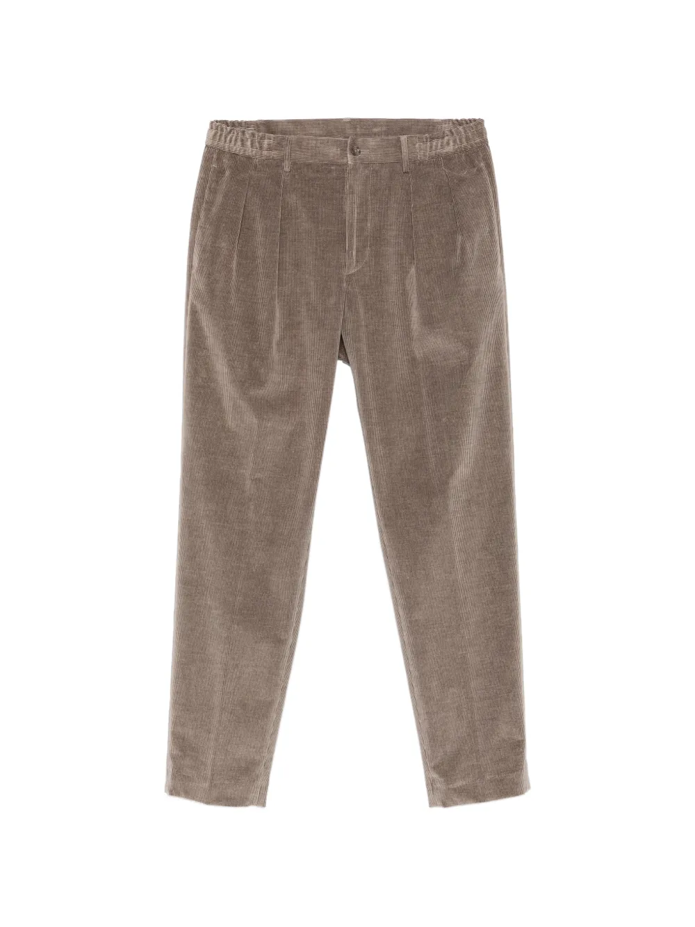 Tagliatore pleated corduroy trousers - Braun