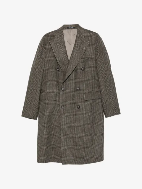 Tagliatore Prince of Wales check double-breasted coat