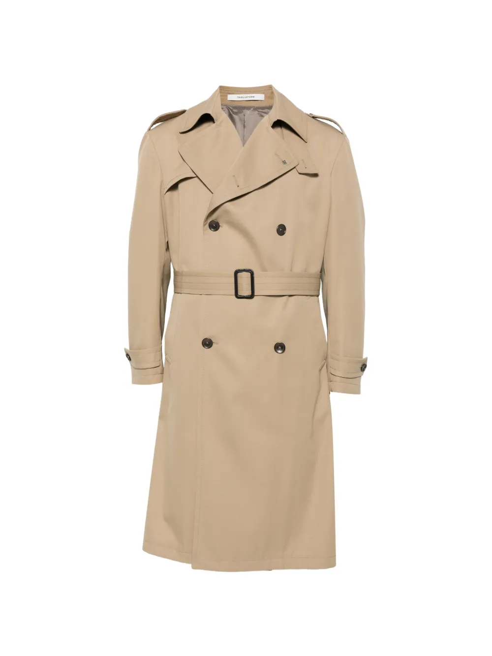 Tagliatore double-breasted trench coat - Nude