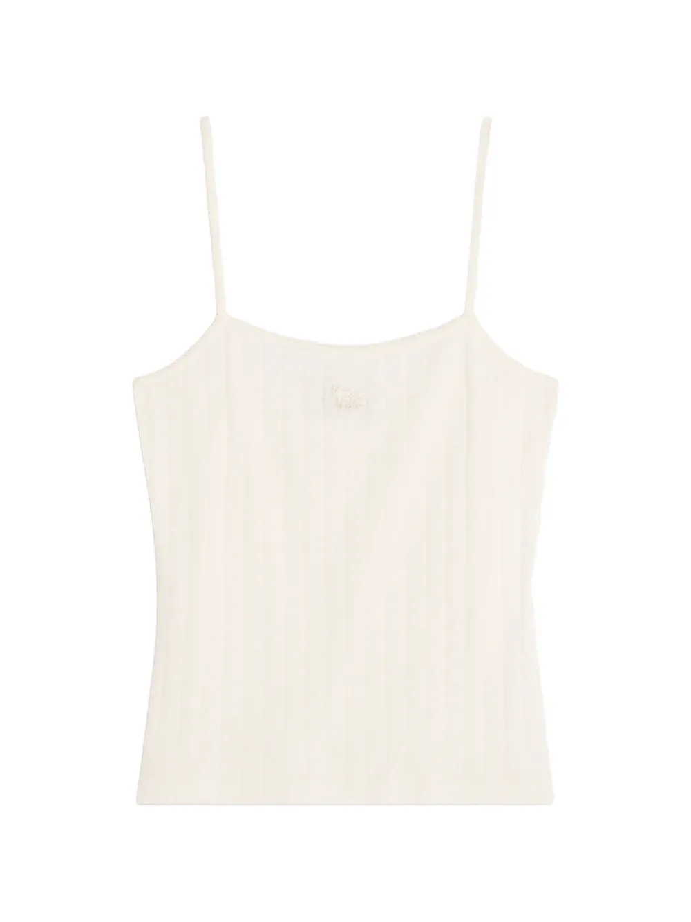 Maison Kitsuné logo-print top - Toni neutri