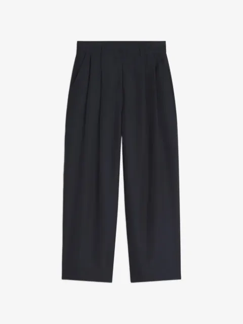 Maison Kitsuné pleated wide-leg trousers
