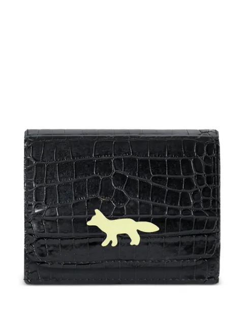 Maison Kitsuné Edie croc-effect wallet