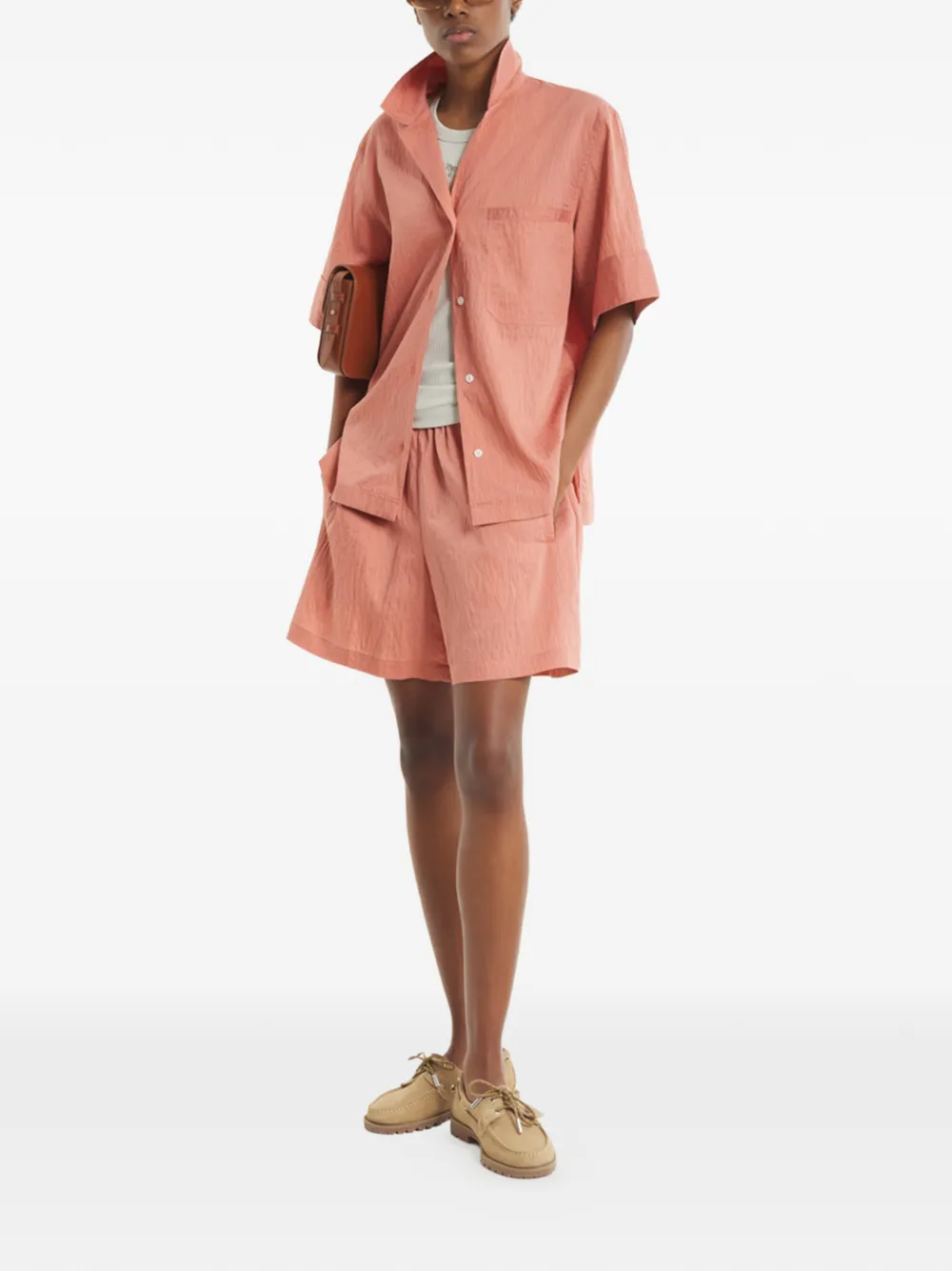 Maison Kitsuné Shorts met trekkoord Roze