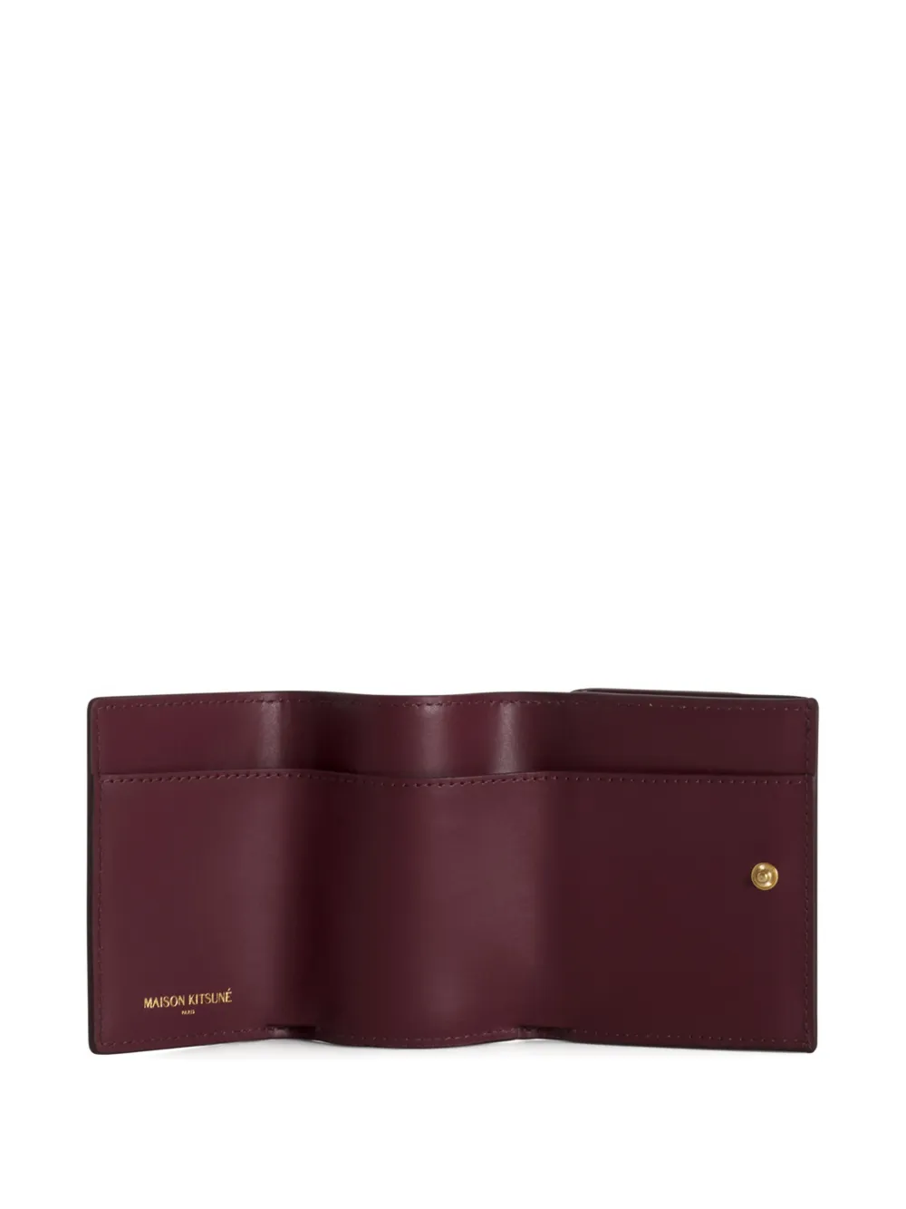 Maison Kitsuné Eddie portemonnee Rood