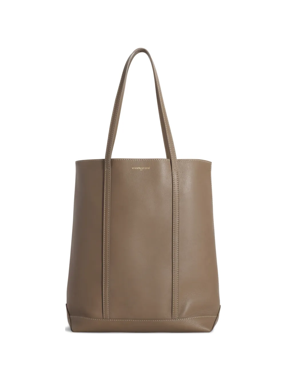 Maison Kitsuné logo-print tote bag - Toni neutri
