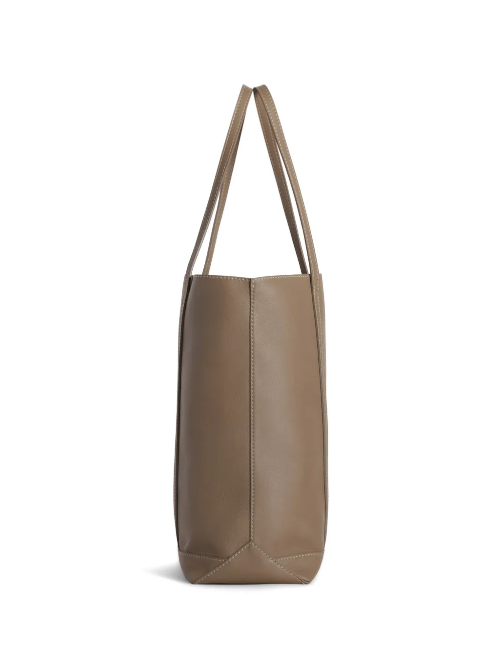 Maison Kitsuné Shopper met logoprint Beige