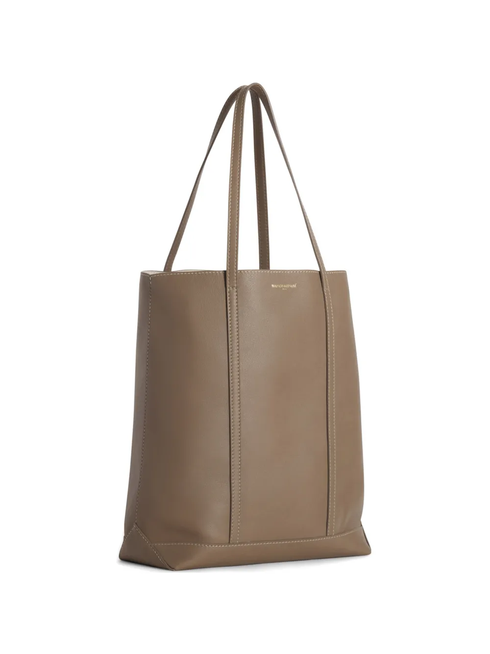 Maison Kitsuné Shopper met logoprint Beige
