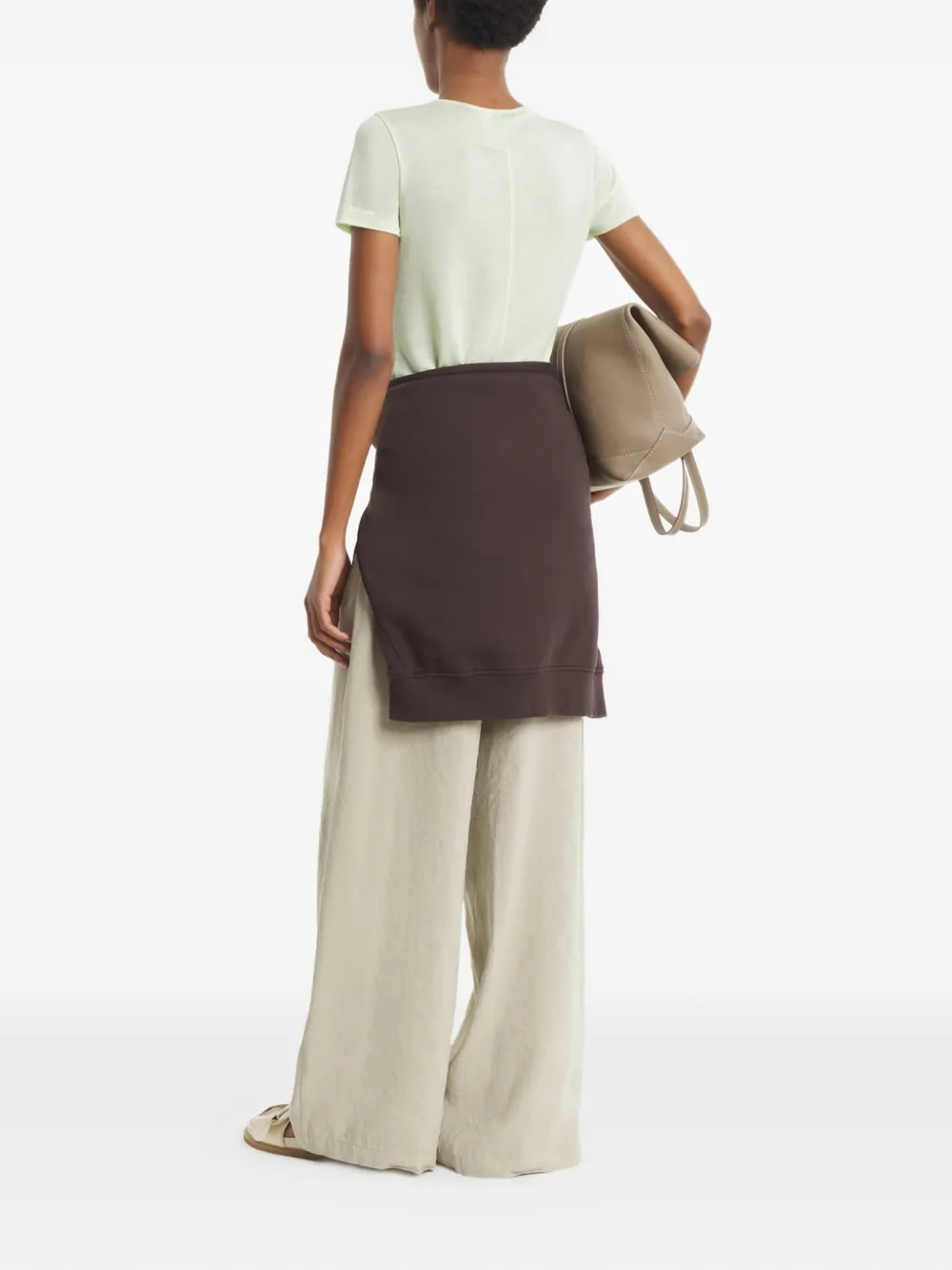 Maison Kitsuné T-shirt met afwerking Groen