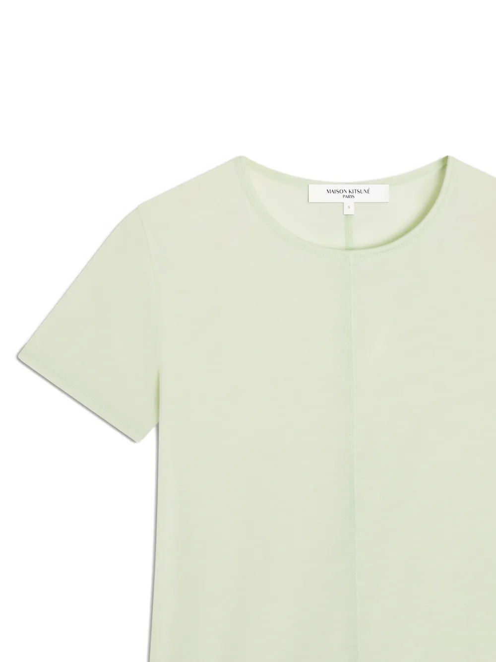 Maison Kitsuné T-shirt met afwerking Groen