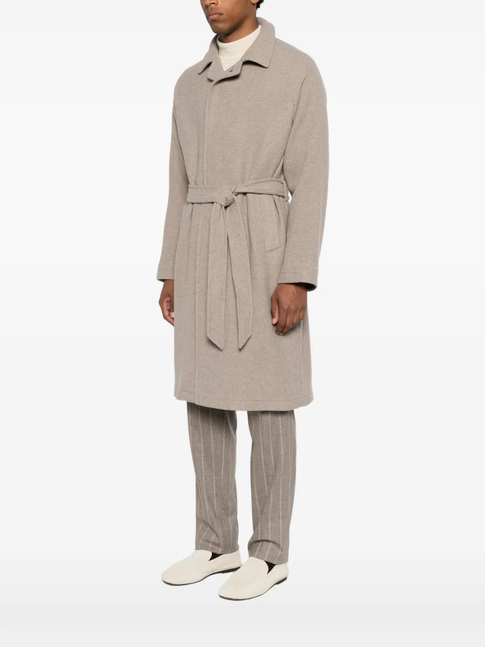 Tagliatore Jas met ceintuur Beige