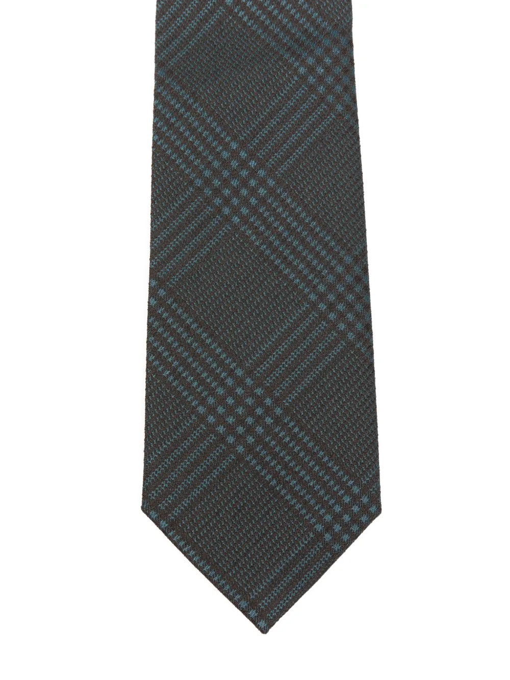 Tagliatore Geruite stropdas Grijs
