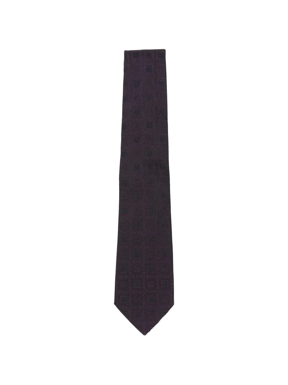 Tagliatore geometric-patterned jacquard tie - Violett