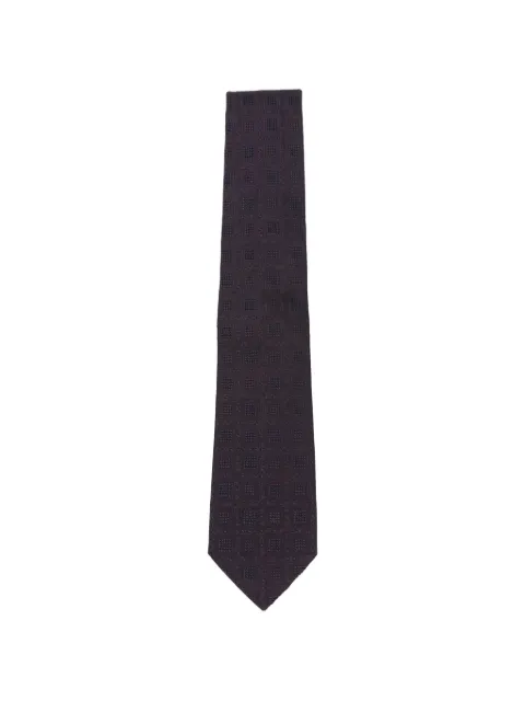 Tagliatore geometric-patterned jacquard tie
