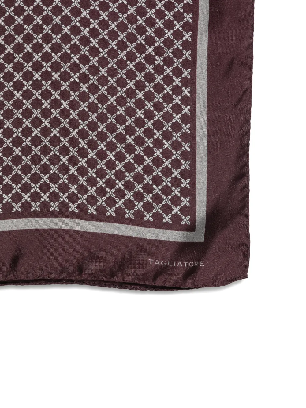 Tagliatore Sjaal met geometrische print Paars