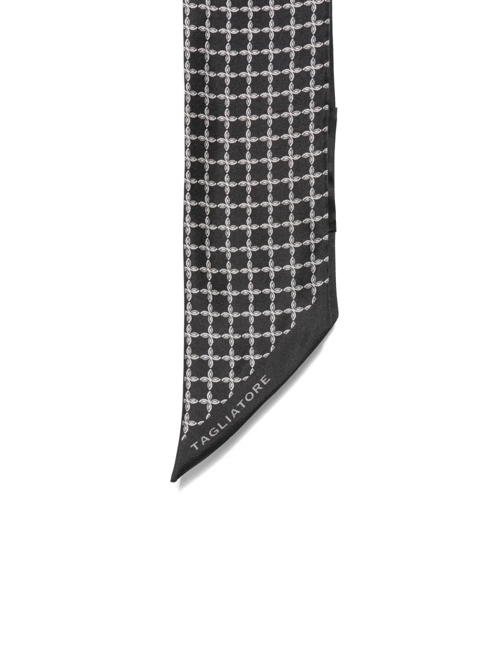 Tagliatore Sjaal met geometrische print Zwart