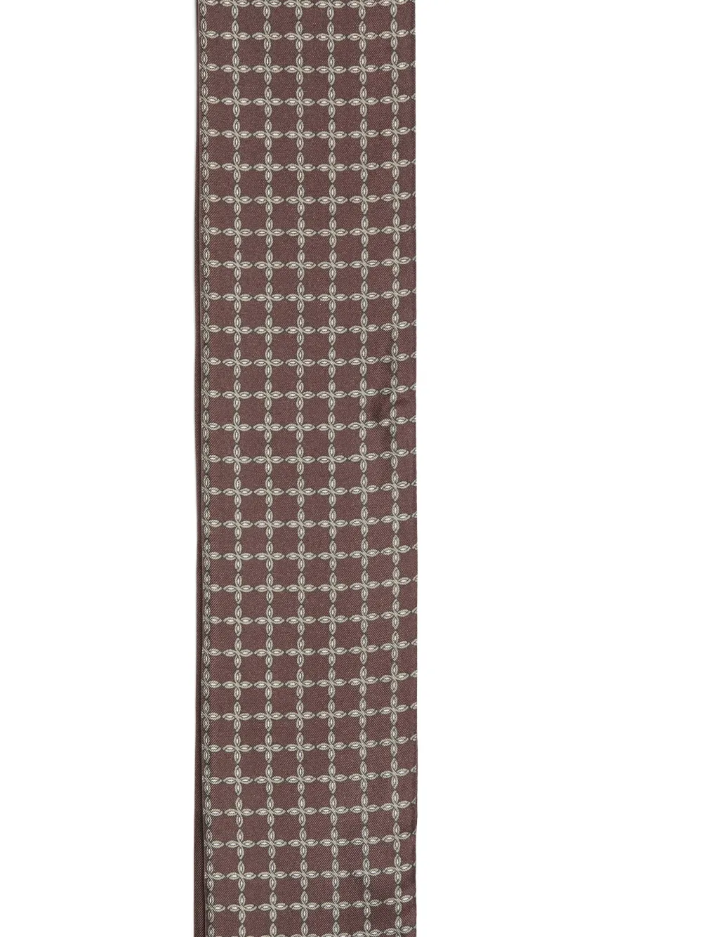 Tagliatore Sjaal met geometrische print Bruin