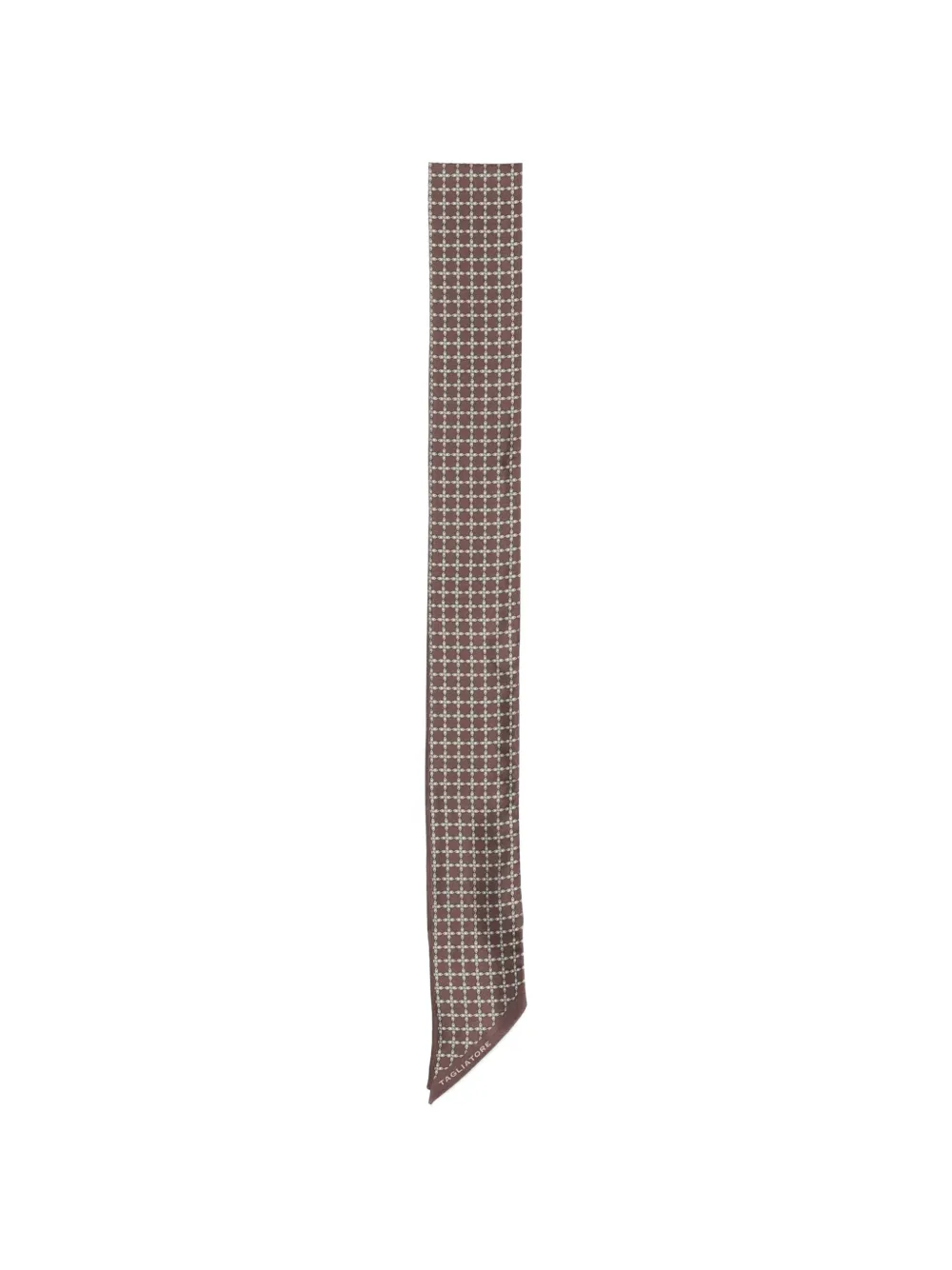 Tagliatore geometric-print scarf - Braun