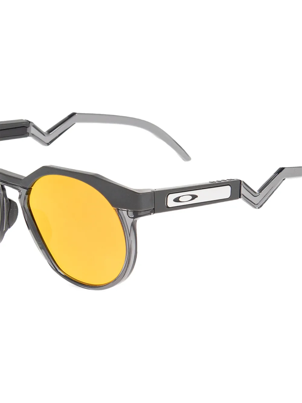 Oakley HSTN zonnebril met rond montuur Grijs