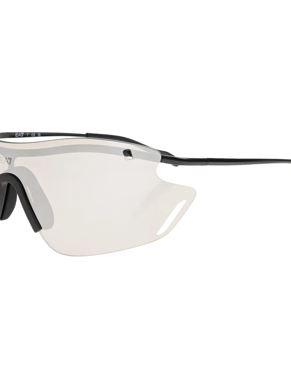 Ea7 Emporio Armani Zonnebril met randloos geometrisch montuur Zwart
