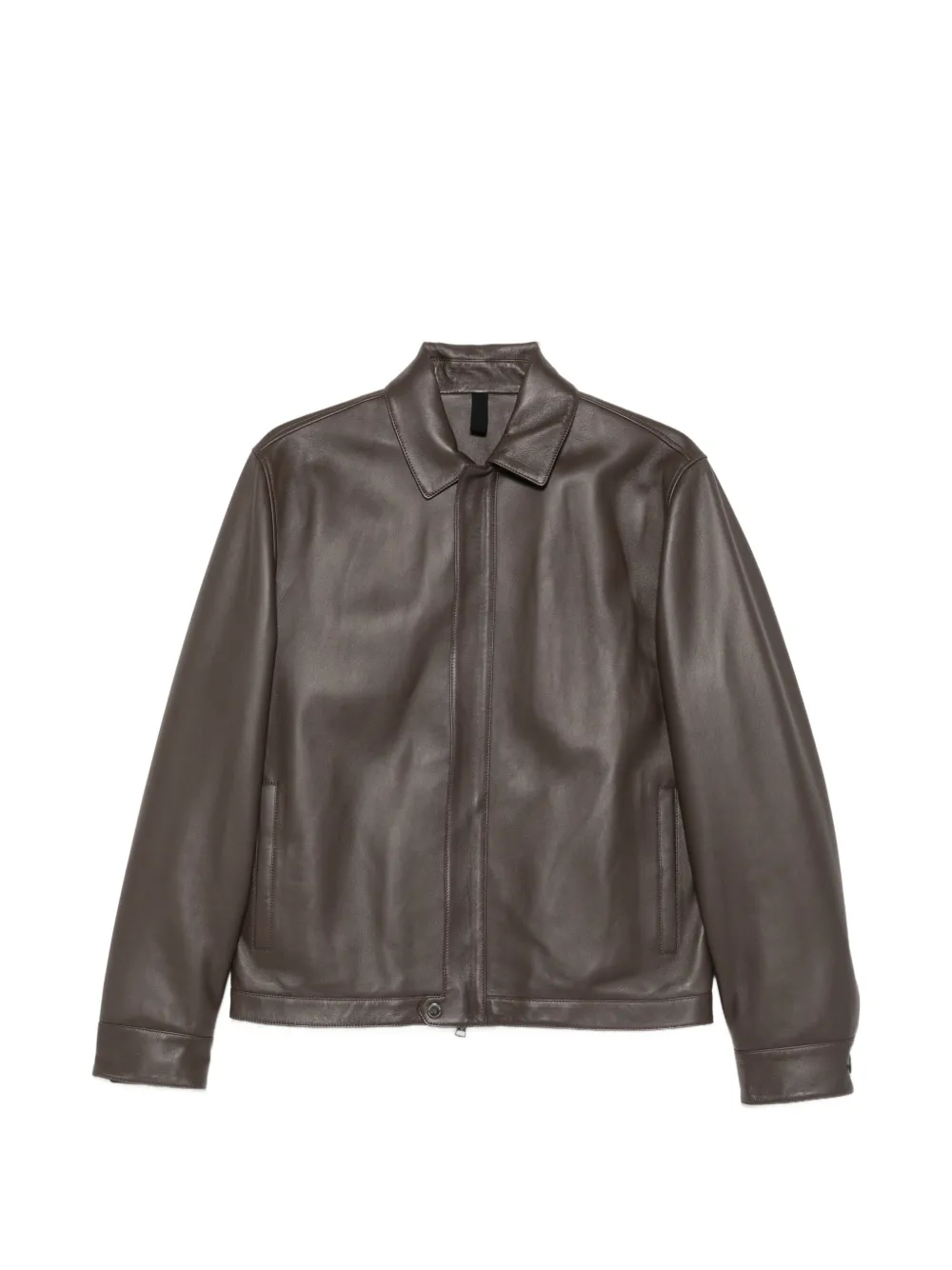 Tagliatore leather jacket - Braun